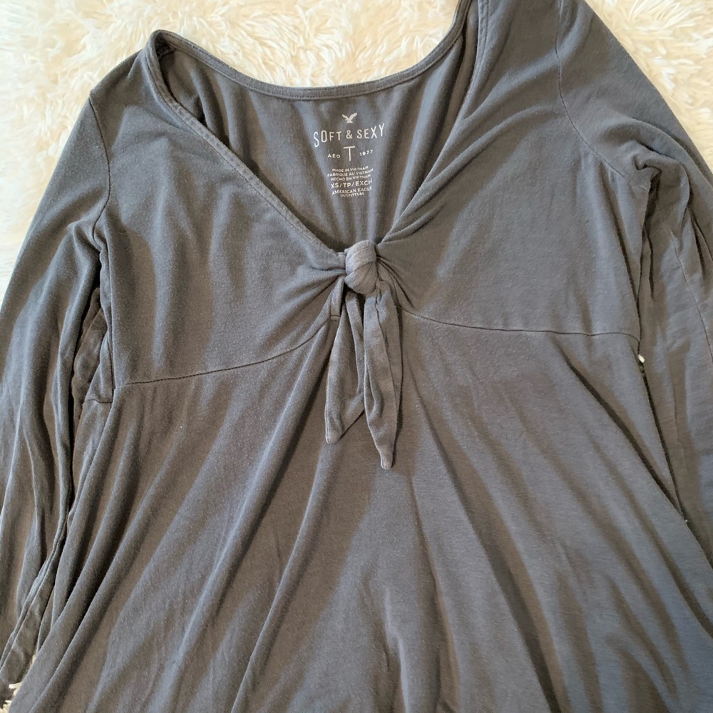 Grey American Eagle Top